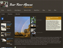 Tablet Screenshot of bearriveralpacas.com